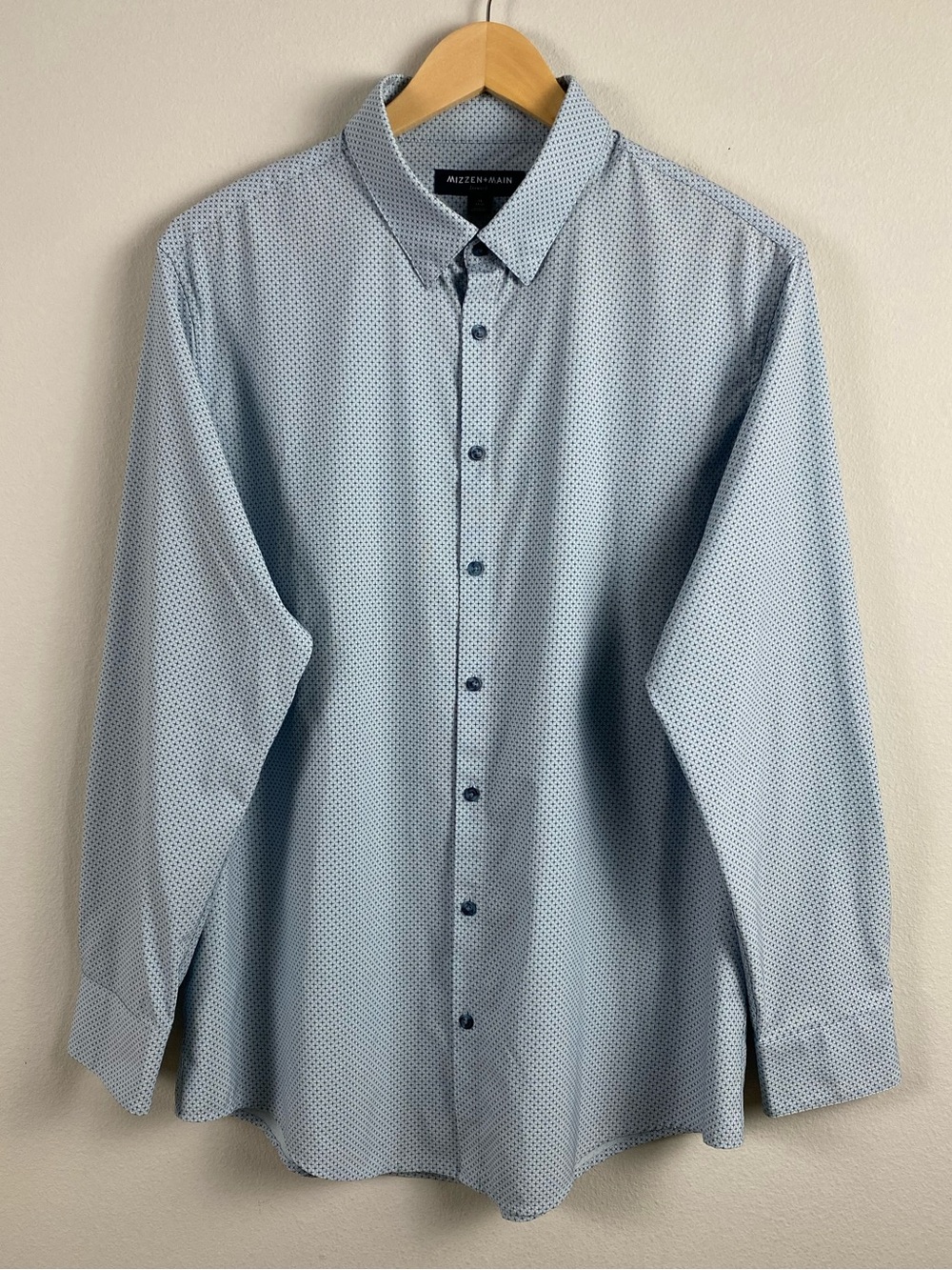 Mizzen+Main Leeward Trim Fit Plus Print Long Sleeve Button Front Dress Shirt
